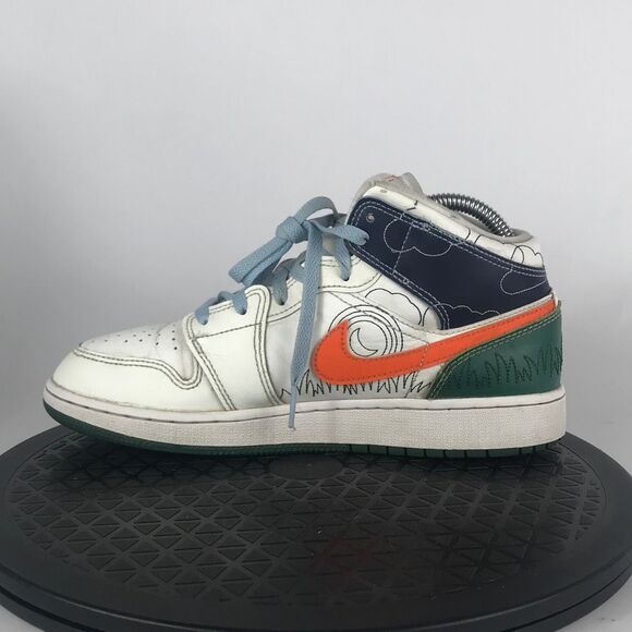 Nike Air Jordan 1 Retro Mid SE Stitch Multicolor DX2462-100 Women Size 8 (6.5Y) - Picture 6 of 9